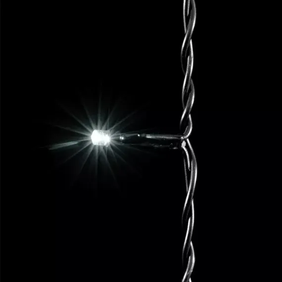 Светодиодная гирлянда Пятиминутка для ели высотой 2.1 м., 224 холодных белых LED ламп, зеленый ПВХ, Beauty Led (GFM224C-14-1W)