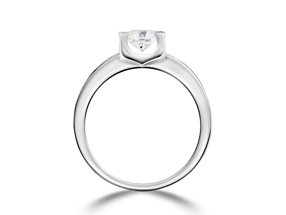 Помолвочное кольцо с бриллиантом