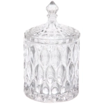 Сахарница стеклянная 350мл «Сладкая мечта» перо павлина