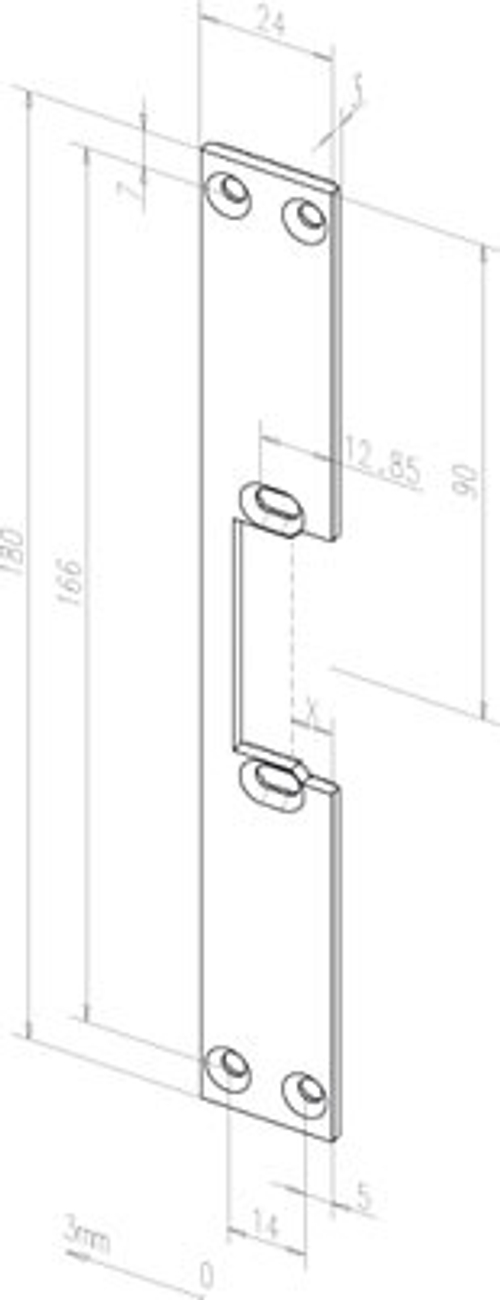 Плоская запорная планка effeff 457