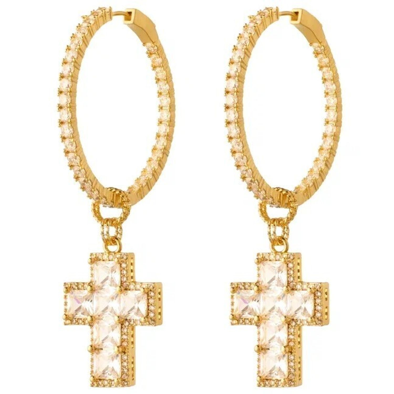 Серьги Square Gold Earrings