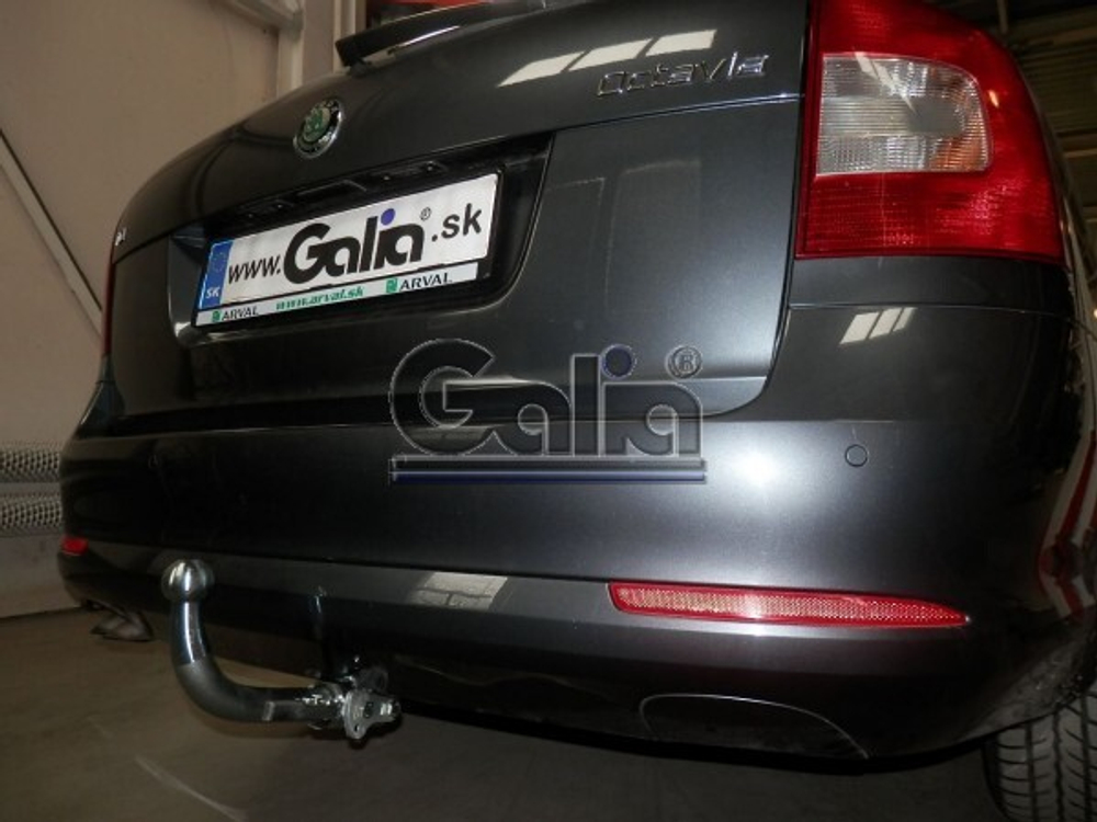 Фаркоп оцинкованный Galia S086A для Skoda Octavia II седан/универсал 2005-2013, Skoda Octavia Scout 2008-2013(паспорт и сертификат в комплекте)(без электрики)