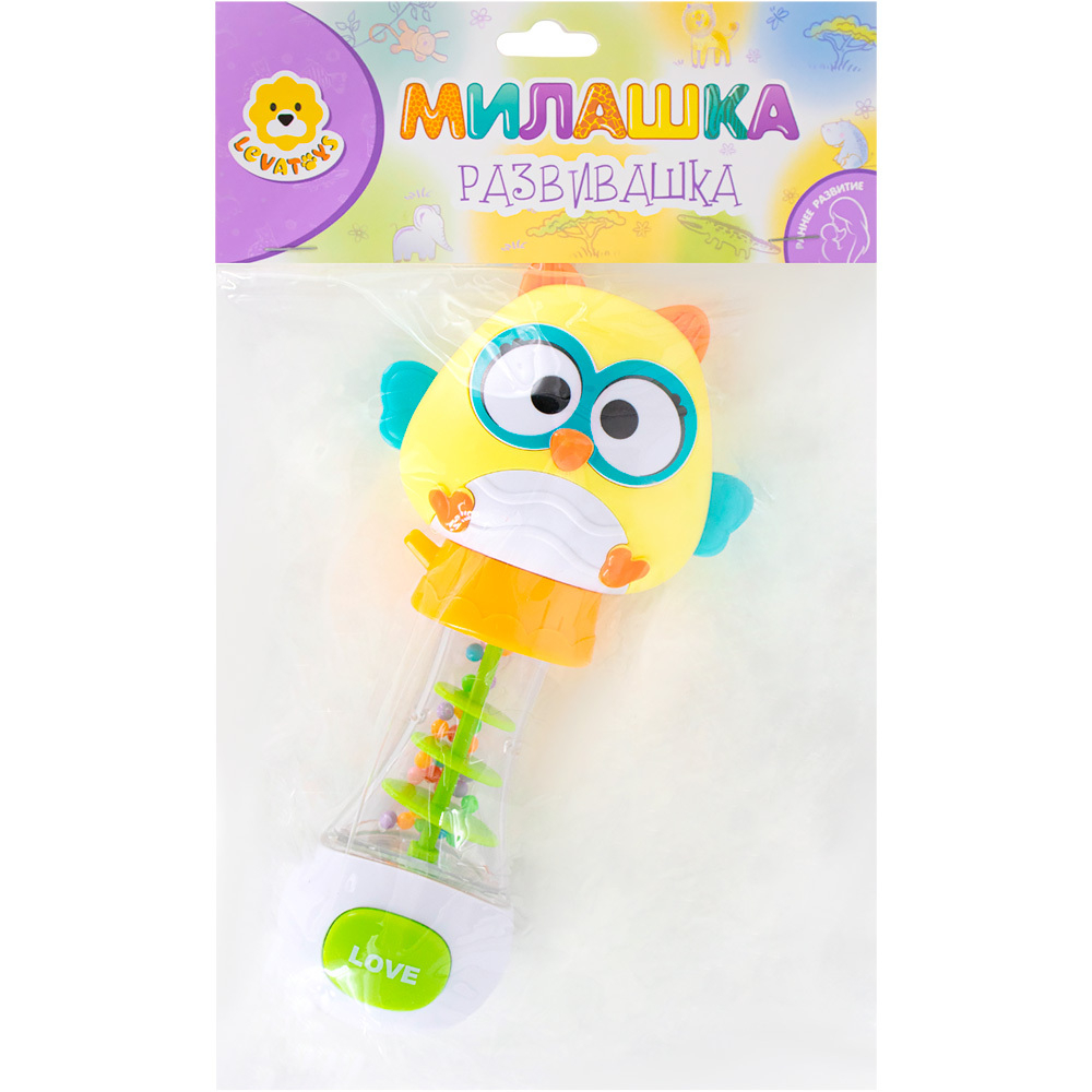 Погремушка Levatoys MKBY148C Совушка в пак