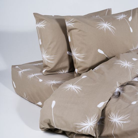 КПБ  Fiori 3, ЕВРО , 50х70, простыня 140х200х30  DOMTEKC