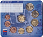 Годовой набор евро Словакия. Всемирное наследие ЮНЕСКО. 2014 год. UNC. В буклете