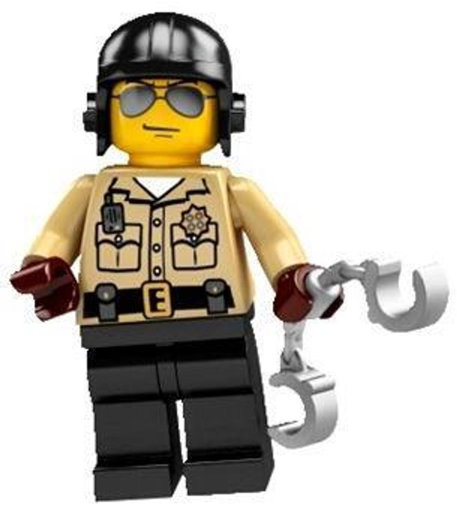 Минифигурка LEGO  col02-6 Полицейский