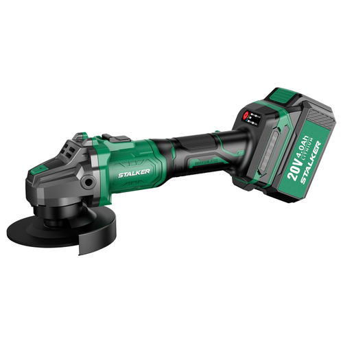AG20-125 Li BL Бесщеточная аккумуляторная угловая шлифмашина STALKER