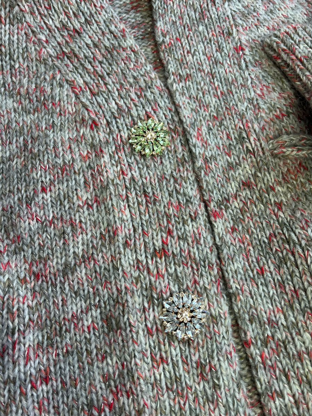 Пуговицы со стразами 38 мм