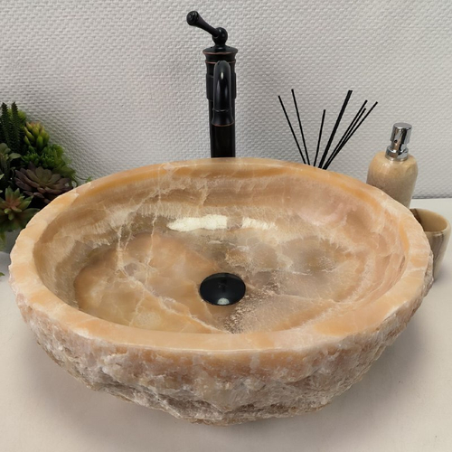 Раковина из оникса Erozy Yellow EO-62186 51*42*15 0099