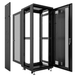 Шкаф напольный 19", 18U Cabeus ND-05C-18U60/80-BK