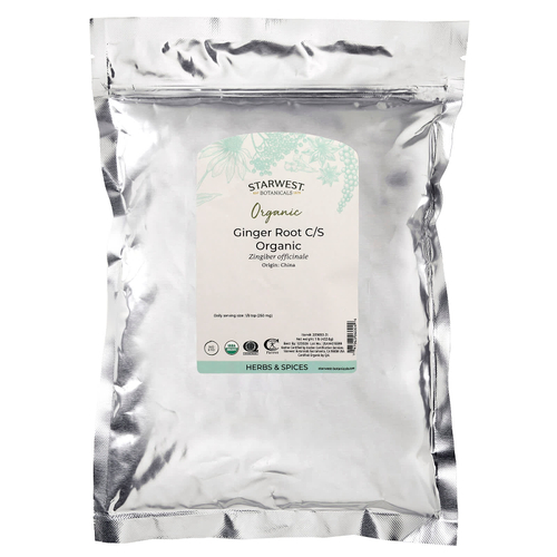 Starwest Botanicals, органический корень имбиря, 453,6 г (1 фунт)