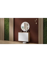 Прихожая с зеркалом Дуб Крафт золотой 100х43х170