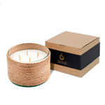 Аромасвеча Nour Bougie Alterna Figue menthe бежевая 1750 г