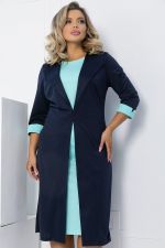 Платье На шпильке (синий/мята) П12678-4 LT Collection