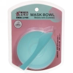 Чаша косметическая с крышкой и лопаткой «Cosmetic», цвет микс, d-8,5см