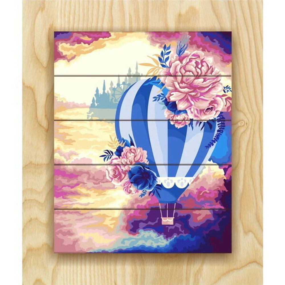 Рисование по номерам по дереву «Flamingo» 40*50см «Воздушный шар» FLA021