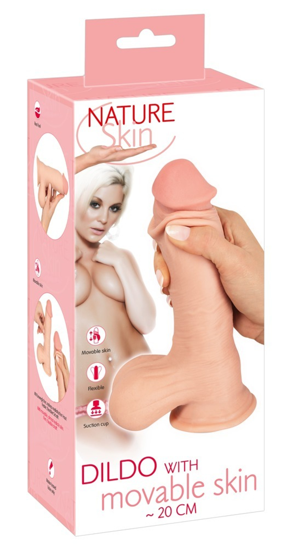 Фаллоимитатор с подвижной кожей Nature Skin 20 см