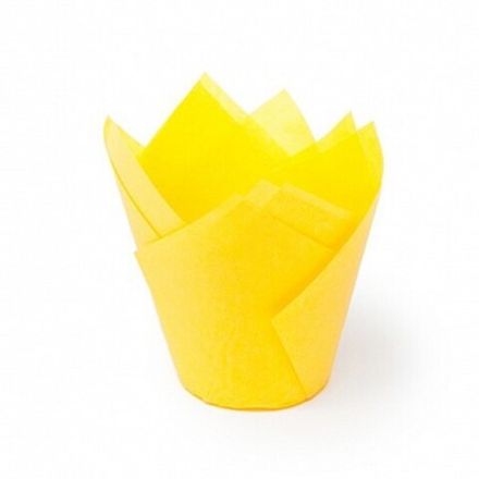 Форма для маффина Тюльпан желтый 50*80 мм 200 шт
