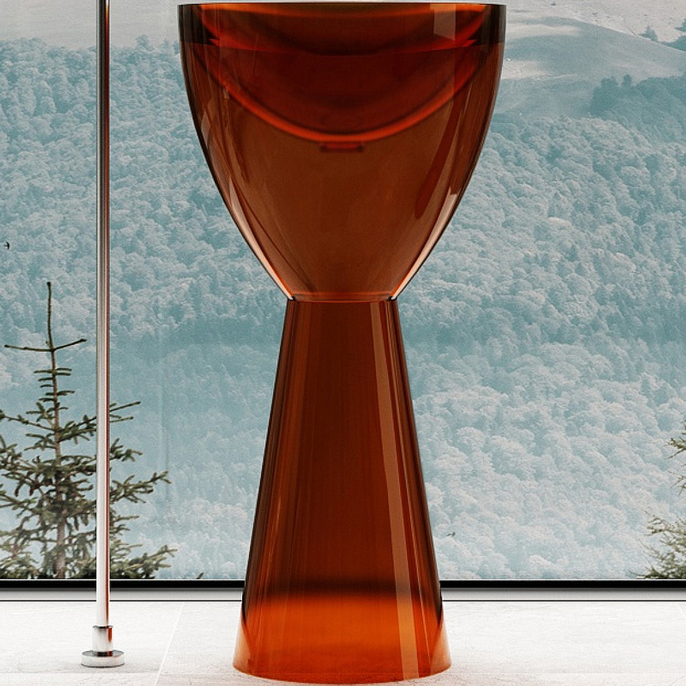 Раковина Abber Kristall 45 AT2703Opal Коричневая