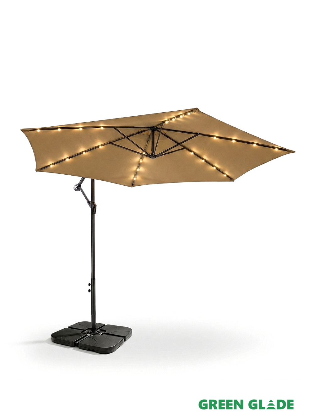 Зонт садовый Green Glade 6013 с LED подсветкой