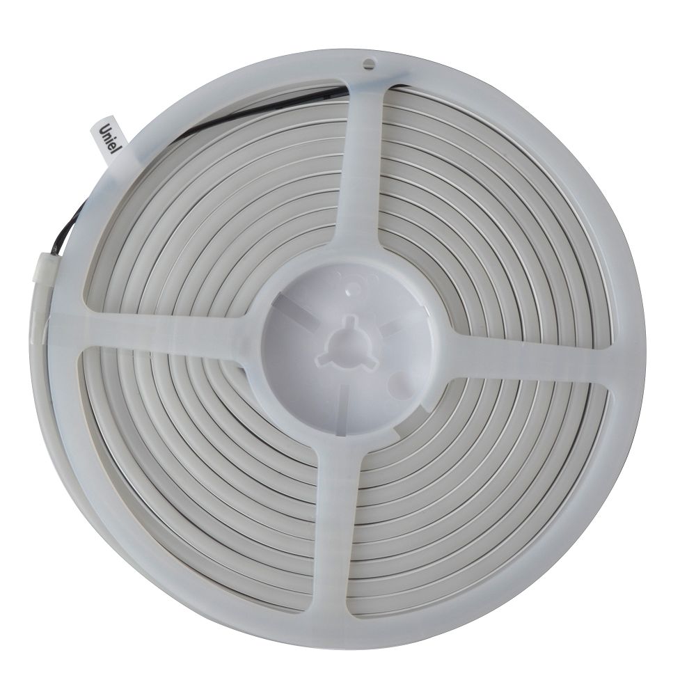 ULS-N01-2835-120LED-m-6mm-IP67-DC12V-9W-m-5M-3000K Светодиодная гибкая герметичная лента. NEON. Катушка 5м. в блистере. Теплый белый свет 3000K. ТМ Uniel