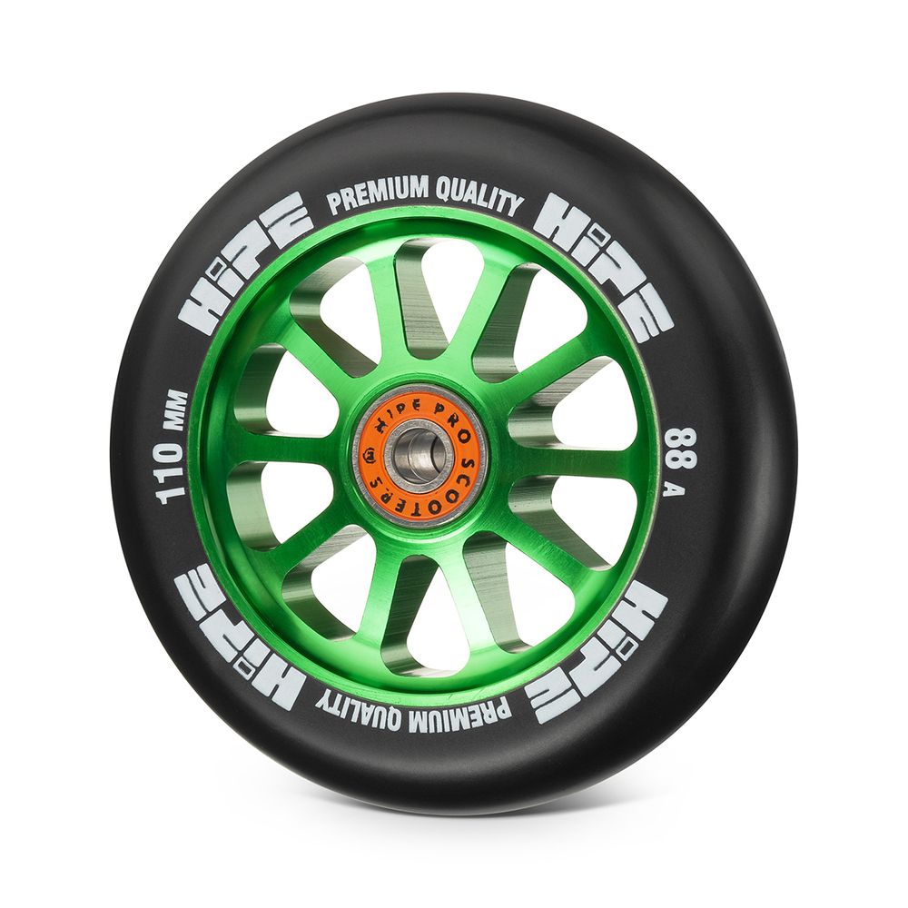 Колесо HIPE 10spoke 110mm green/black