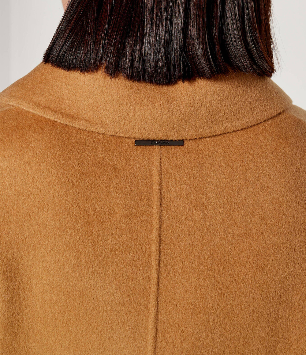 Шерстяное пальто Calvin Klein - светло-коричневый(K20K207089)