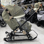 Коляска комбинированная (санки - коляска) «Ника Детям 7-8K» оливковый (арт. НД7-8K/4)