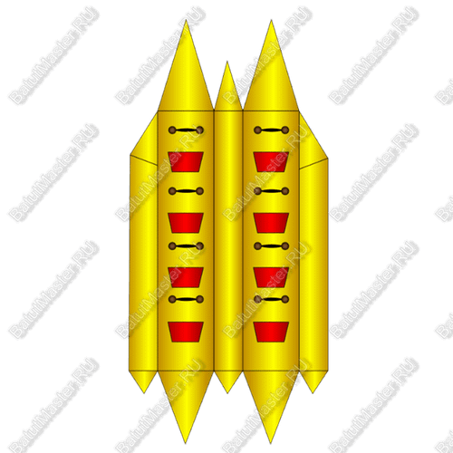 Двойной банан, мест для посадки 8, усиление дна "Ультра"