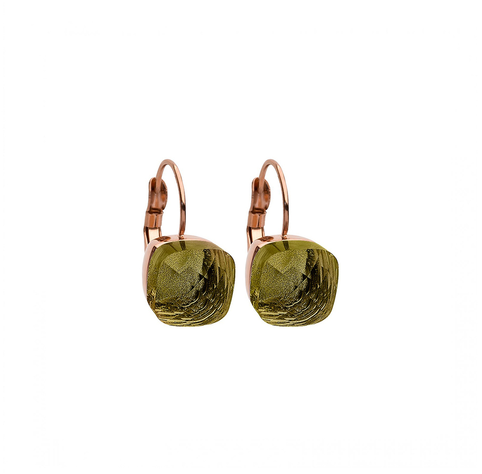 Серьги Qudo Firenze olivine 304143 G/RG