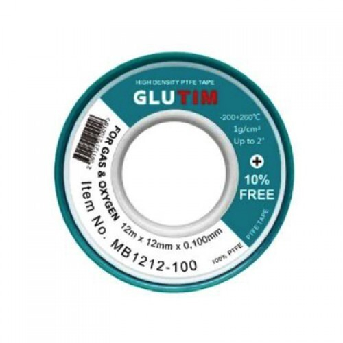 Фум-лента для воды маленькая 12мм*0.1мм*, плотность 0,35 г/см3, MAX до 1"