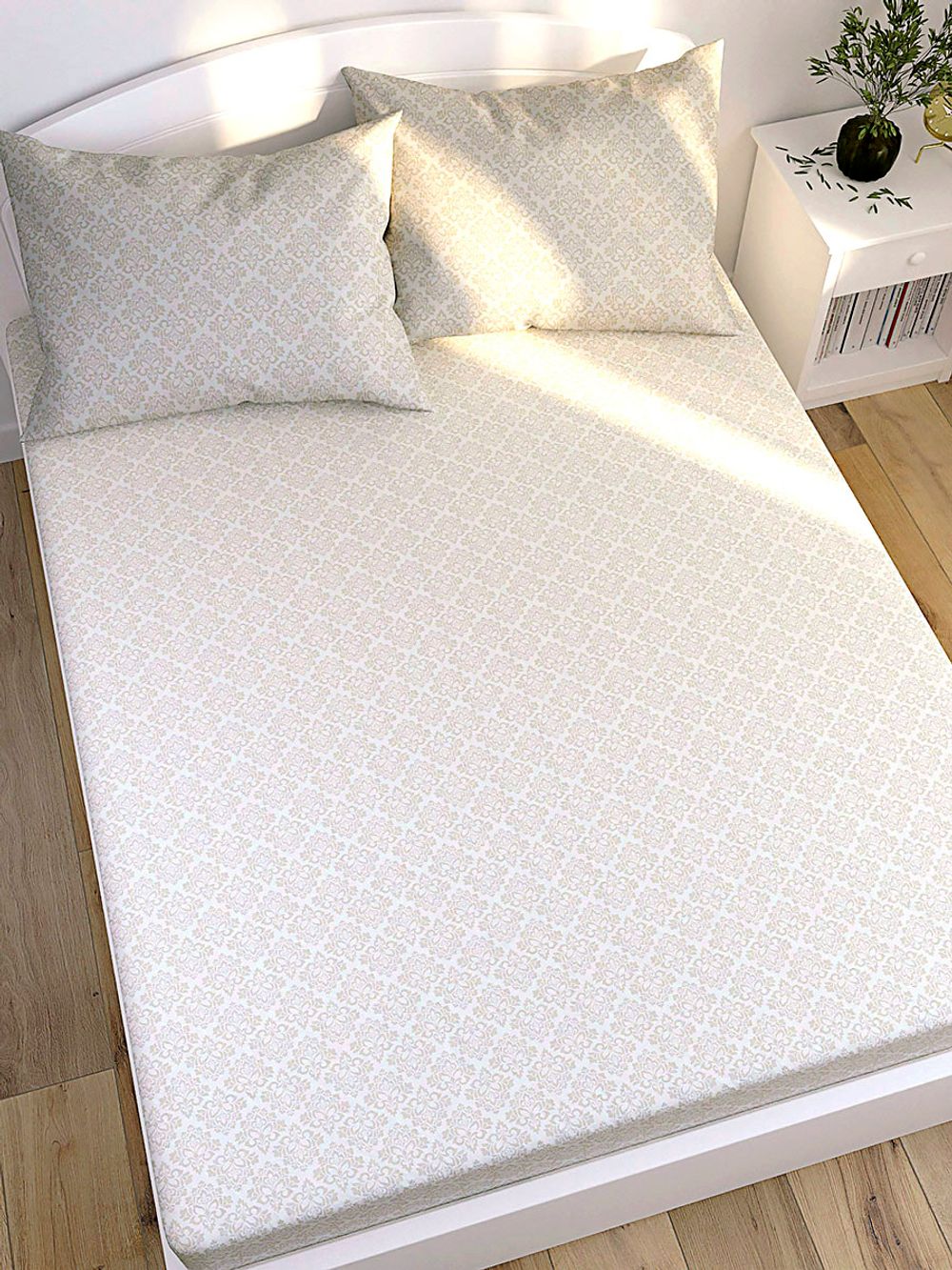 Постельное белье Полисатин Simple House "Klassik" евро Наволочка 50х70 см 2 шт Простынь 240x215 см Пододеяльник 200x215 см