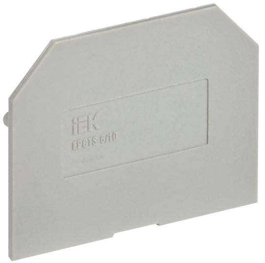 Заглушка для колодки клеммной CTS 6/10мм2 серая IEK