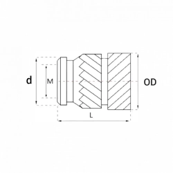 Гайка M3, 20 шт., 5.6 г