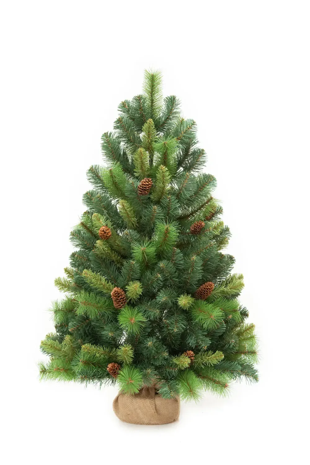 Настольная елка с шишками "Байкальская" (леска+пвх) высота 90 см