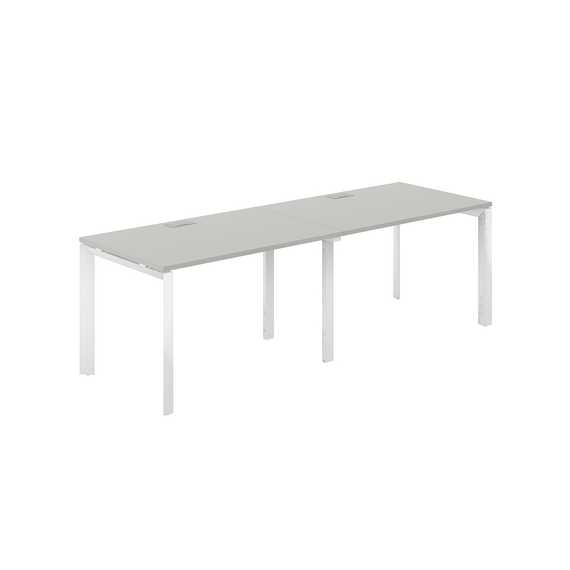 Рабочая станция Призма s-b-s 2400х800х750 П‑образный каркас PR.223