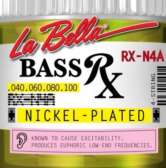 Струны для бас-гитары, никелированные, 40-100, La Bella RX-N4A RX – Nickel