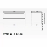 Тумба с раковиной Belbagno ETNA 101 BO белая