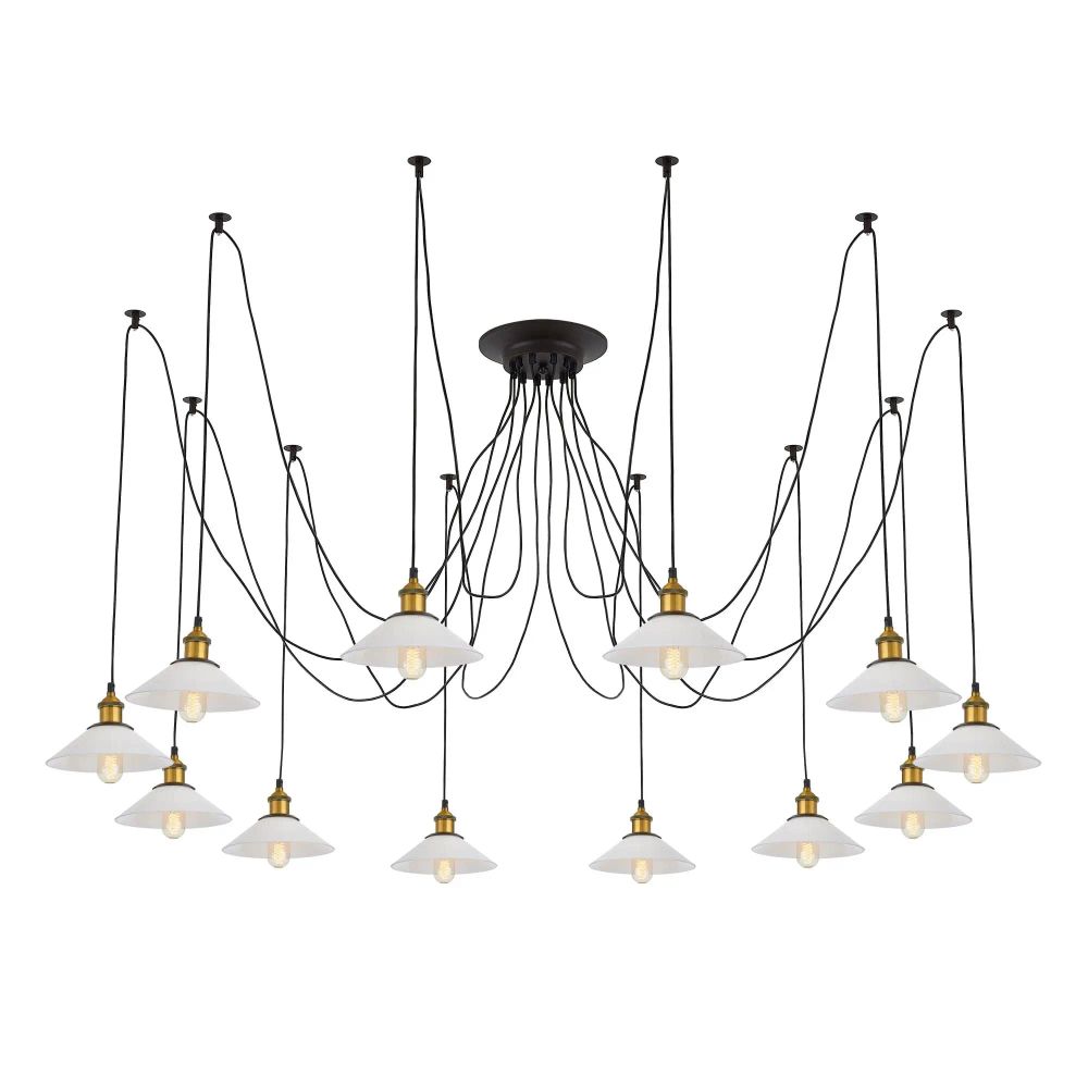 Citilux Эдисон CL451121 Люстра паук Венге Бронза