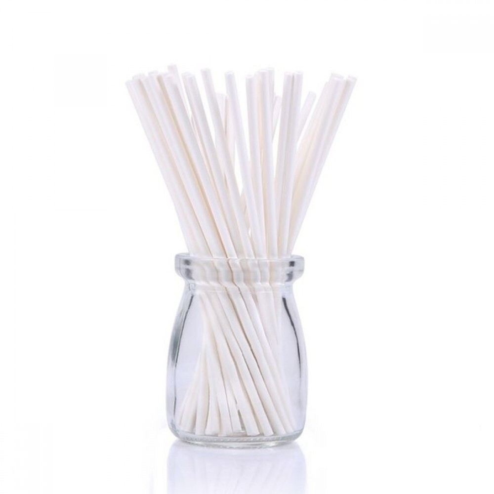 Палочки для кейк-попсов/меренги белые -  50 штук. Длина 15 см