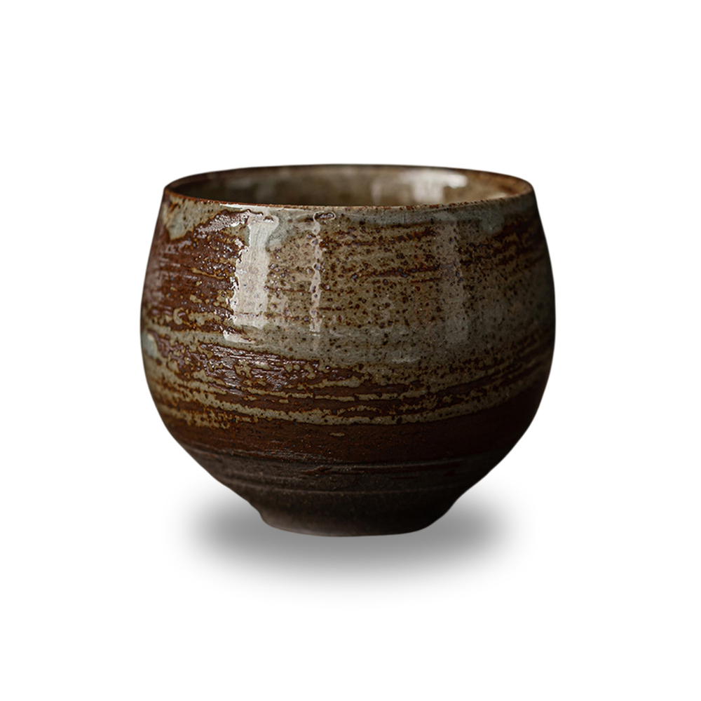 265005m Пиала ЦЗИНДАО "Осенняя Мечта" в старинном стиле, 80 мл, глина