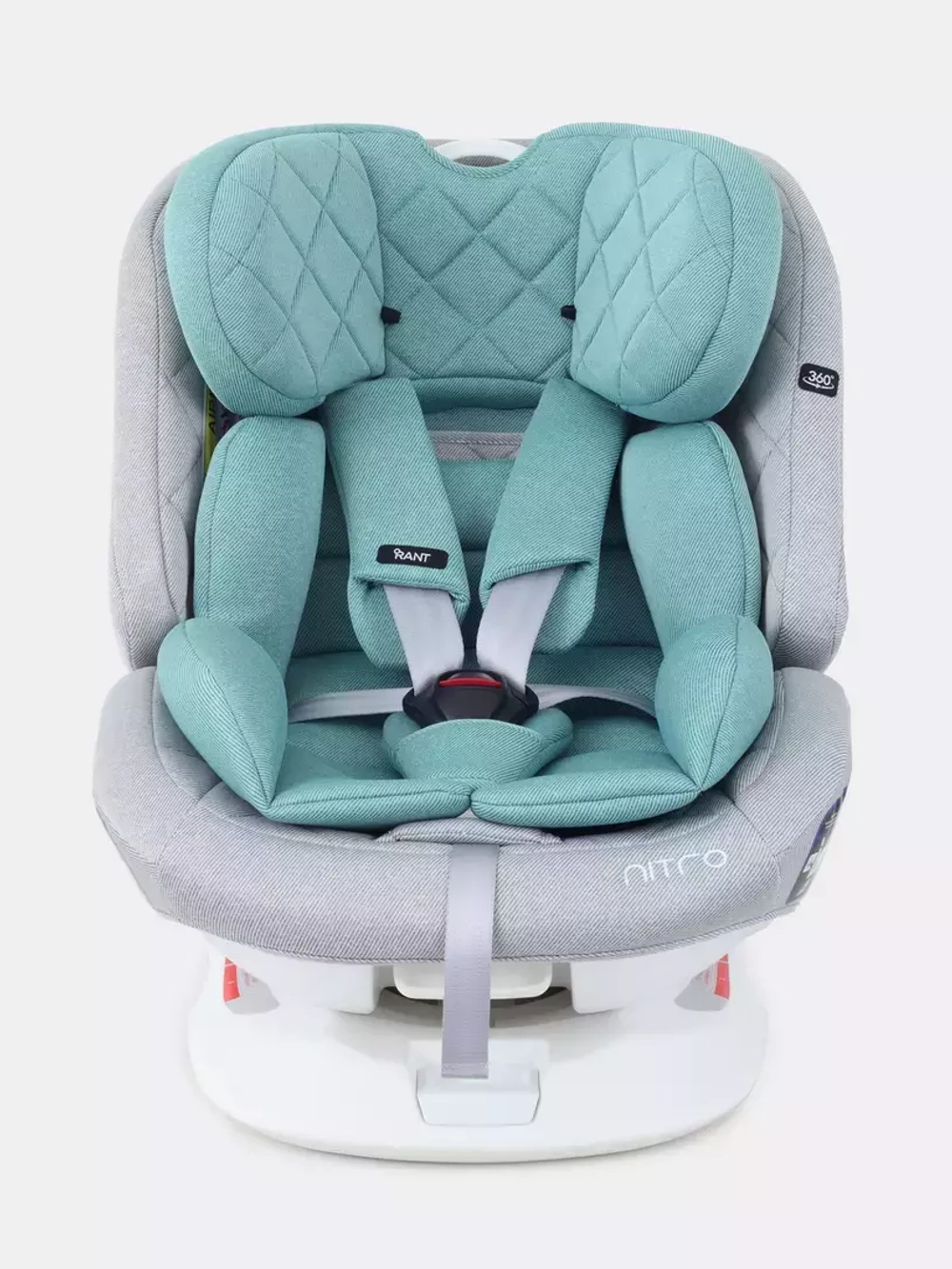 Автокресло RANT UB619 "NITRO" isofix Grey/Mint группа 0+-1-2-3  (0-36 кг)