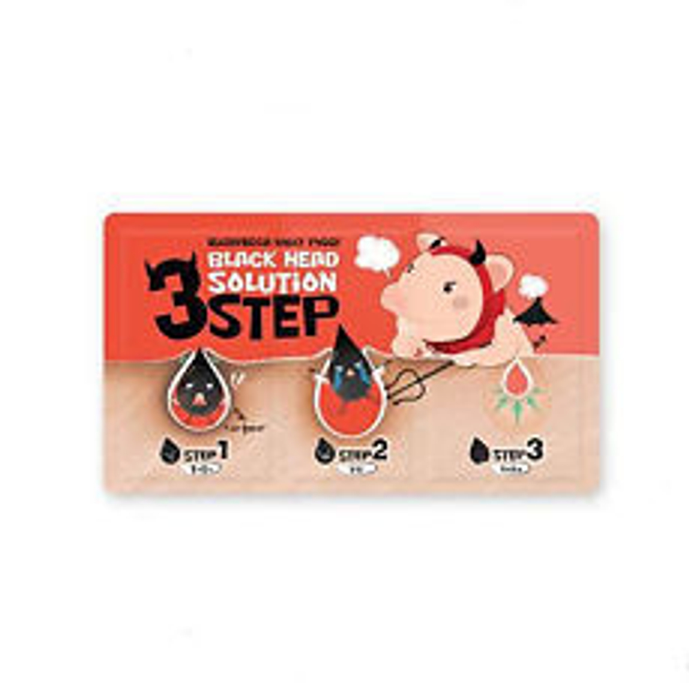 [Elizavecca] Очищающие патчи для носа Milky Piggy Black Head 3 Step Solution