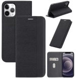 Чехол книжка Mesh Leather для iPhone 13 Pro черный