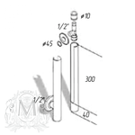 TOTEM Кран-запорный с круглым кожухом ML.RIC-10.127.CR