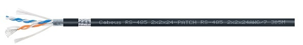 Кабель интерфейсный  Cabeus RS-485 2x2x24AWG/7