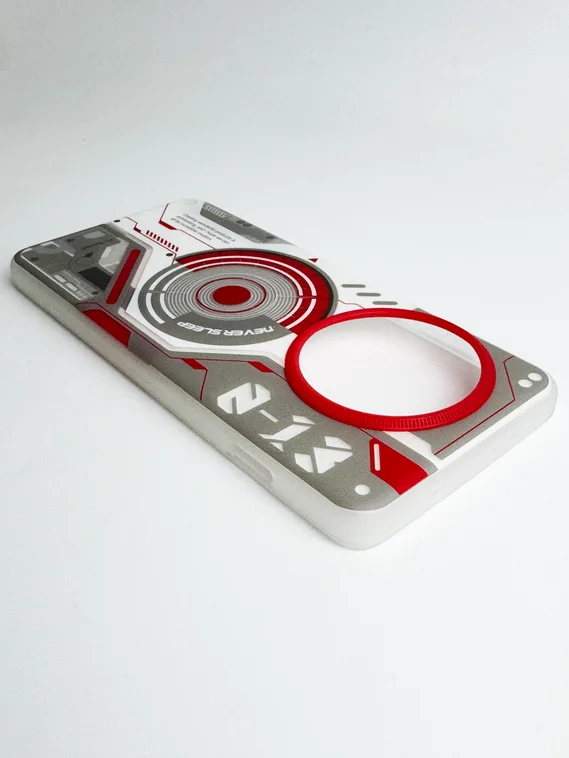 Защитный чехол для Oneplus 13 красно-белый (Red-white)