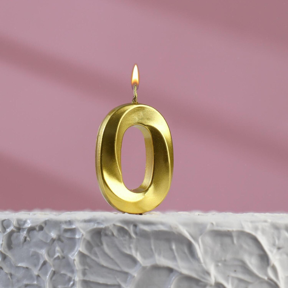 Свеча в торт на шпажке "Грань" 5 см. 1 шт