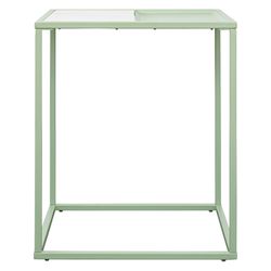 Столик кофейный Mayen, 45х45 см, белый/зеленый