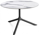 Столик ламинированный кофейный Scab Design Tripe Maxi, черный, белый мрамор Каррара